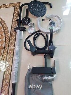 3 WAY Stainless Steel BATHROOM THERMOSTATIC SHOWER MIXER 3 HEAD BASIN TAP SET