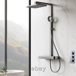 3 Way Chrome Concealed Thermostatic Shower Mixer Valve Solid Brass Bathroom UK