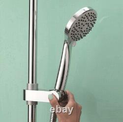 Aqualisa Midas 220 Mixer Shower Exposed Bar Drencher Chrome Handset MD220SC