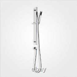 Bathroom Concealed Thermostatic Shower Mixer Abs Head Bath Filler & Handset Rail