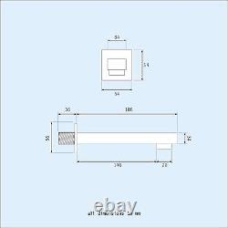 Bathroom Concealed Thermostatic Shower Mixer Abs Head Bath Filler & Handset Rail