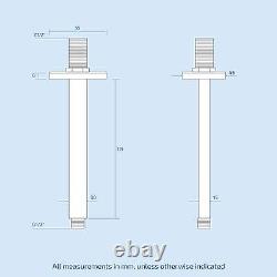 Bathroom Concealed Thermostatic Shower Mixer Abs Head Bath Filler & Handset Rail