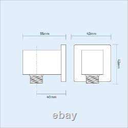 Bathroom Concealed Thermostatic Shower Mixer Abs Head Bath Filler & Handset Rail