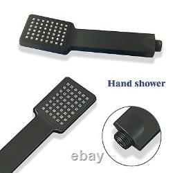 Bathroom Mixer Shower Set Twin Head Round / Square Chrome Thermostatic