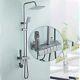 Bathroom Shower Mixer Thermostatic Set 4 Gear Settings 3 Functions, Black