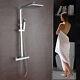 Bathroom Thermostatic Mixer Shower Valve With 8 Shower Head & Hand Held Set