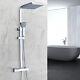 Bathroom Thermostatic Shower Mixer Set, Handheld Shower And With Adjustable
