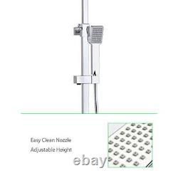 Bathroom Thermostatic Shower Mixer Set, Handheld Shower and with Adjustable