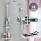 Bathroom Thermostatic Shower System Hand Shower Chrome Lcd Shower Mixer Taps Set