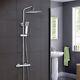 Bathroom Thermostatic Valve Shower Mixer Set, Handheld Shower Rainfall