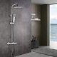 Bathroom Thermostatic Valve Shower Mixer Set, Handheld Shower And With