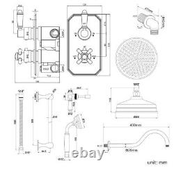 Bathroom thermostatic mixer shower set Traditional