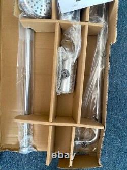 Bathstore Metro Thermostatic Shower System Dual Head Mixer Set Chrome RRP £190
