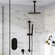 Black Dual Outlet Ceiling Mounted Thermostatic Mixer Shower Bun/beba 27177/78071