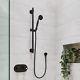 Black Single Outlet Thermostatic Mixer Shower With Hand Sho Bun/beba 27710/79048