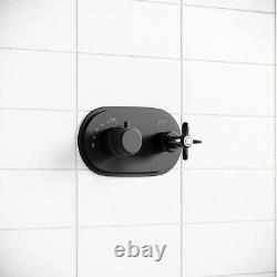 Black Single Outlet Thermostatic Mixer Shower with Hand Sho BUN/BeBa 27710/79048