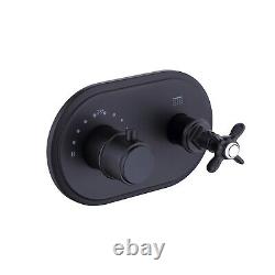 Black Single Outlet Thermostatic Mixer Shower with Hand Sho BUN/BeBa 27710/79048