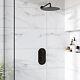 Black Single Outlet Wall Mounted Thermostatic Mixer Shower Bun/beba 27176/78065