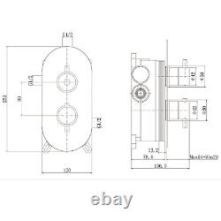 Black Single Outlet Wall Mounted Thermostatic Mixer Shower BUN/BeBa 27176/78065