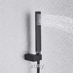 Black Waterfall Bathtub Bar Shower Mixer Valve Taps Bar Wall Mounted Filler Tap