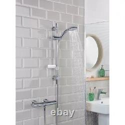 Bristan Arcus Cool Touch Rear-fed Exposed Chrome Thermostatic Bar Mixer Shower