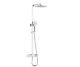 Bristan Craze Rear-fed Exposed Chrome Thermostatic Bar Mixer Shower With Adjusta