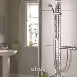 Bristan Frenzy Rear-fed Exposed Chrome Thermostatic Bar Mixer Shower