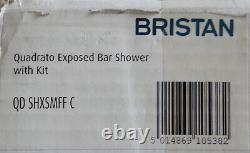 Bristan QUADRATO Surface Mounted Thermostatic Bar Mixer Shower Set