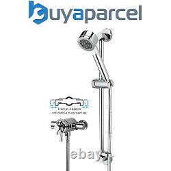 Bristan Rio 2 Exposed Thermostatic Mixer Shower Dual Control + Kit 110mm 155mm