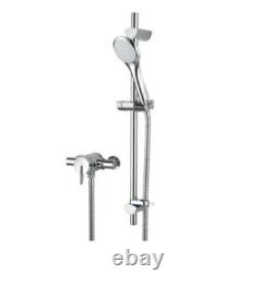 Bristan Sonique Rear-Fed Exposed Chrome Thermostatic Mixer Shower