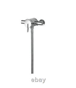 Bristan Sonique Rear-Fed Exposed Chrome Thermostatic Mixer Shower