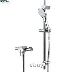 Bristan Sonique Rear-Fed Exposed Chrome Thermostatic Mixer Shower