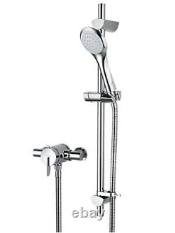 Bristan Sonique Rear-fed Exposed Chrome Thermostatic Mixer Shower
