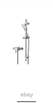 Bristan Sonique Rear-fed Exposed Chrome Thermostatic Mixer Shower