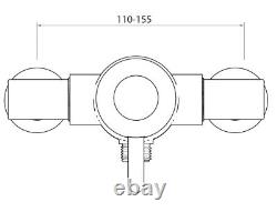 Bristan Traditional Exposed Thermostatic Mixer Lever Shower Valve 110mm 155mm