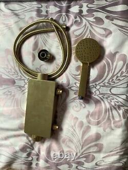 Britton Hoxton Thermostatic Mixer Shower Brushed Brass