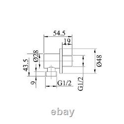 Brushed Brass Dual Outlet Wall Mounted Thermostatic Mixer Sho BUN/ARIBB011/85185