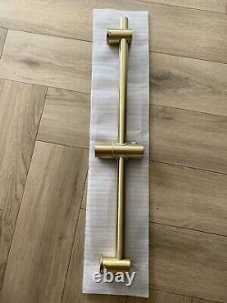 Brushed Brass Dual Outlet Wall Mounted Thermostatic Mixer Sho BUN/ARIBB012/85187