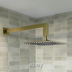 Brushed Brass Dual Outlet Wall Mounted Thermostatic Mixer Sho BUN/ZBBCV23H/91642