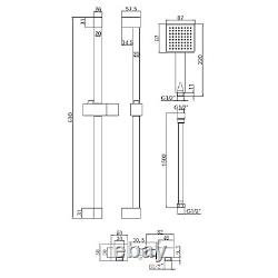 Brushed Brass Dual Outlet Wall Mounted Thermostatic Mixer Sho BUN/ZBBCV23H/91642