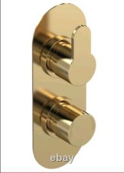 Brushed Brass Mixer Shower Valve