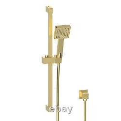 Brushed Brass Single Outlet Thermostatic Mixer Shower Set Wit BUN/ZBBSQCV1/91640