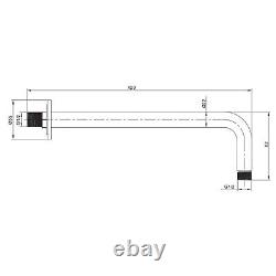 Chrome Dual Outlet Wall Mounted Thermostatic Mixer Shower S BUN/BeBa 26809/77561