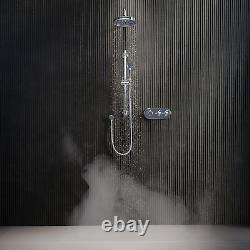 Chrome Dual Outlet Wall Mounted Thermostatic Mixer Shower S BUN/BeBa 27709/79050