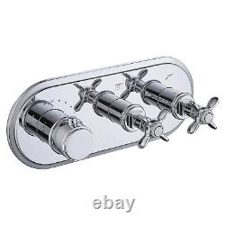 Chrome Dual Outlet Wall Mounted Thermostatic Mixer Shower S BUN/BeBa 27709/79050