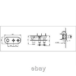 Chrome Dual Outlet Wall Mounted Thermostatic Mixer Shower S BUN/BeBa 27709/79050