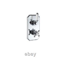 Chrome Single Outlet Wall Mounted Thermostatic Mixer Shower BUN/BeBa 26808/77557