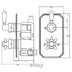 Chrome Single Outlet Wall Mounted Thermostatic Mixer Shower BUN/BeBa 26808/77557