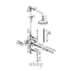 Chrome Single Outlet Wall Mounted Thermostatic Mixer Shower BUN/BeBa 26808/77557