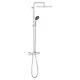 Chrome Thermostatic Mixer Shower System Grohe Vitalio Start 26696000
